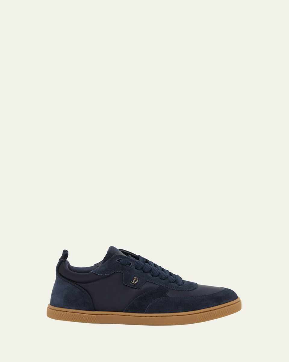 Tutti Donna Mixed Leather Red Sole Sneakers